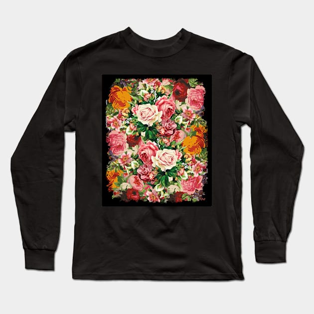 Flower Power - Love - Hearts - beautiful roses - Tattoo Long Sleeve T-Shirt by BabyYodaSticker